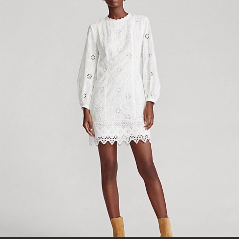 Polo By Ralph Lauren Eyelet Lace Dress